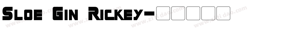 Sloe Gin Rickey字体转换